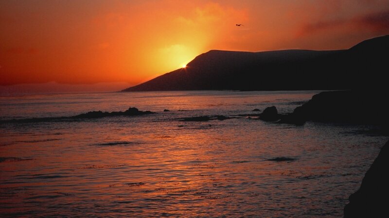 Sunset at Morro Bay, California
