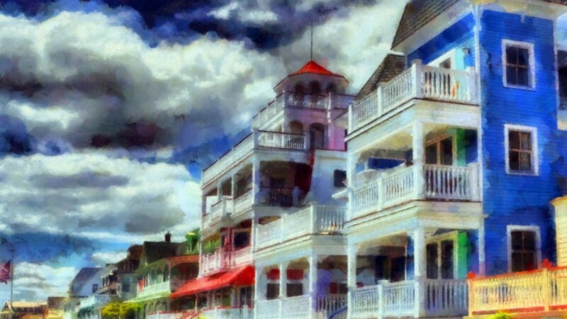 Cape May beach front homes