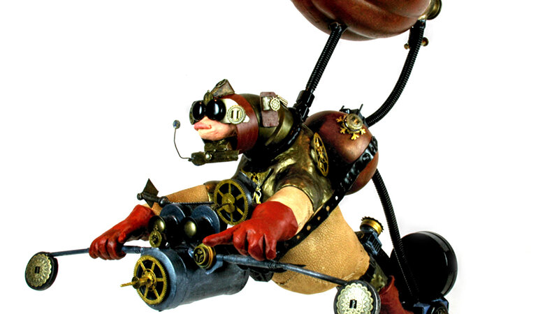 Steampunk sculpture