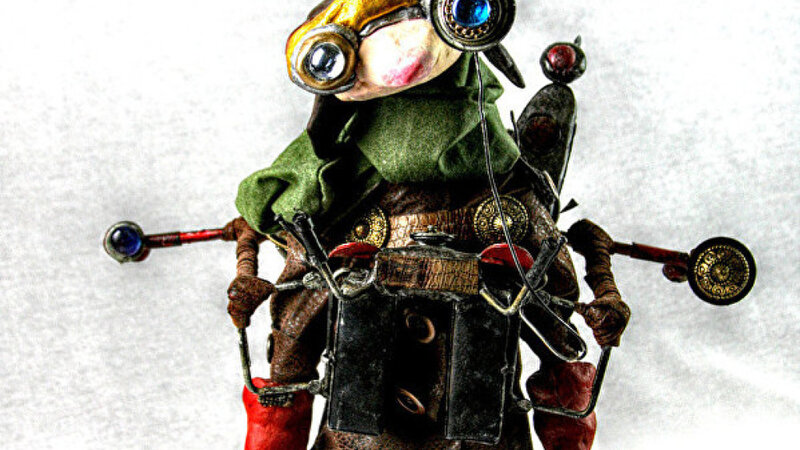 Steampunk sculpture