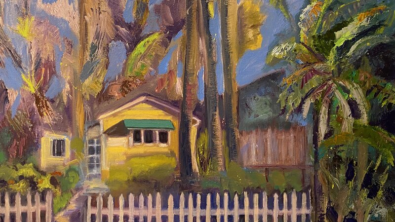 Crystal Cove Visitor Center, Oil, 2023