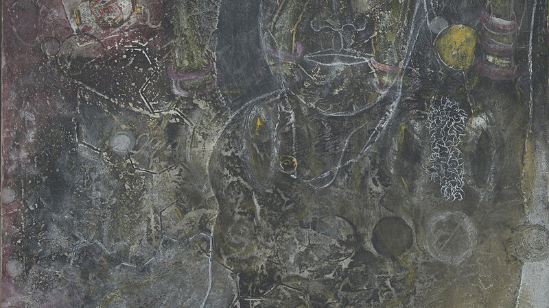 Nyx Mixed media painting on board 24" X 24"