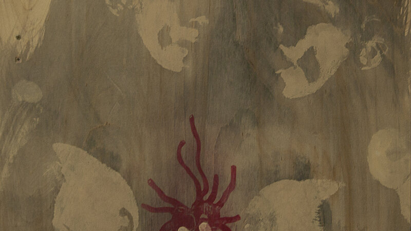 Philia Mixed media on board 24" X 24" painting