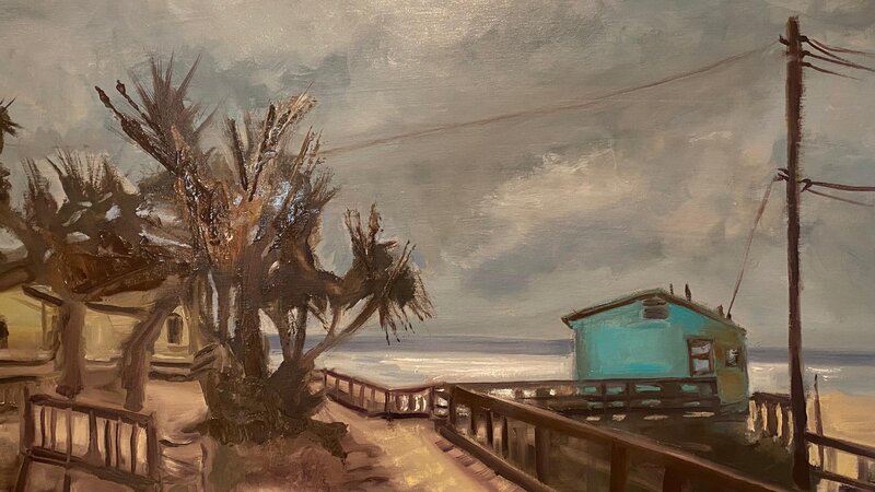 Stormy Morning Crystal Cove, Oil, 2023