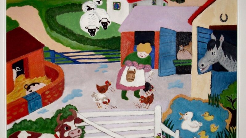 mrs. brown on the farm