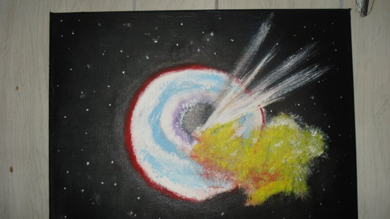 Black Whole with Shooting Star