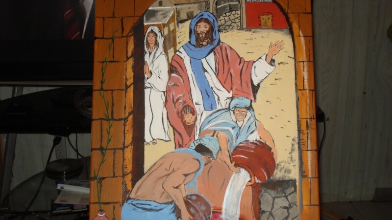 Jesus Converts Water into Wine