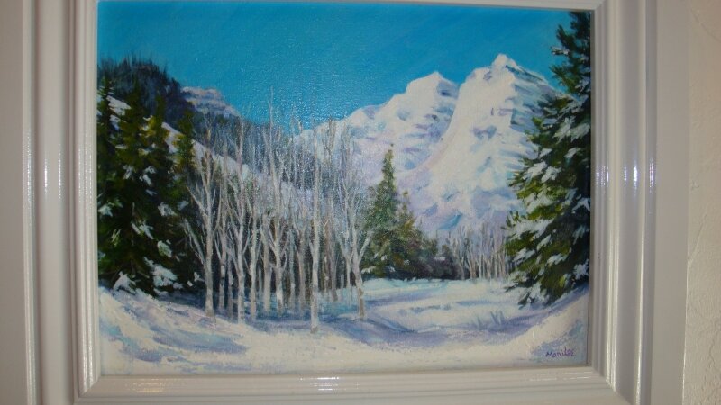 The Maroon Bells in Winter