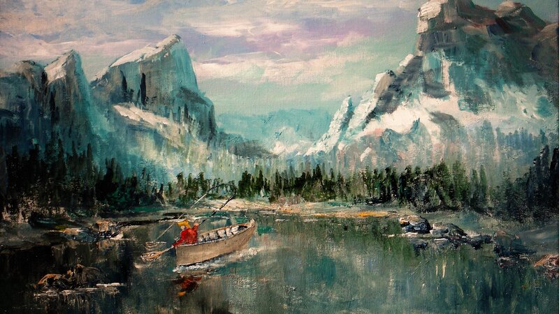  The Fisherman 11x14 Acrylic 