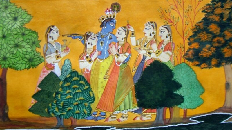 Radha Krishna Painting, Krishna Painting, Original 100% handcrafted