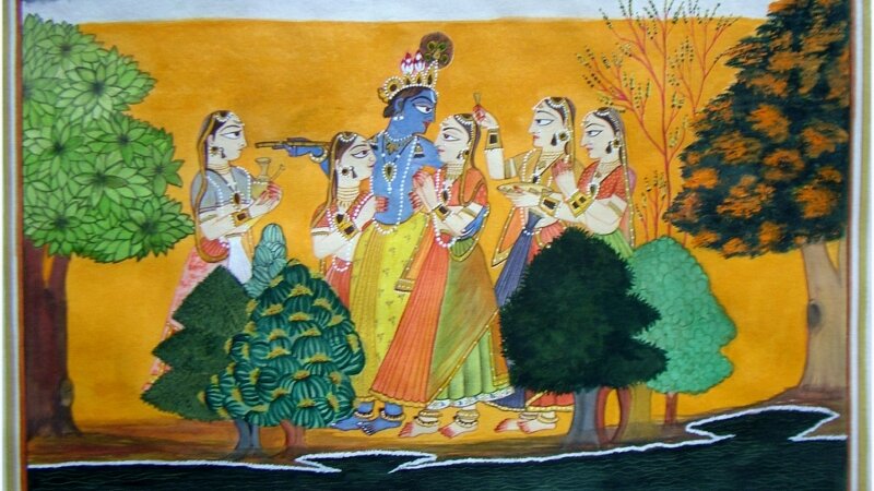 Radha Krishna Painting, Krishna Painting, Original 100% handcrafted
