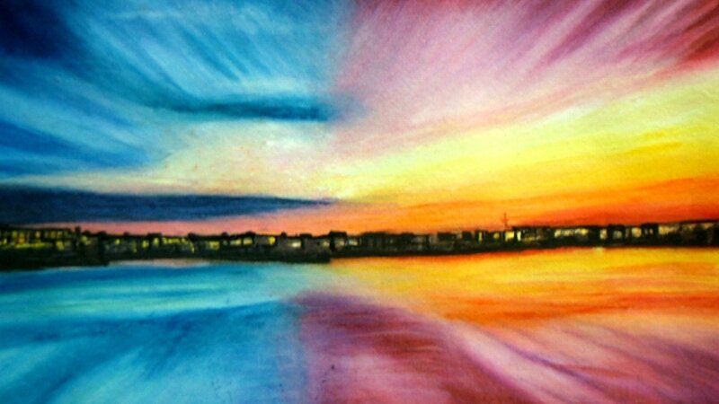 Divine Painting, Original Water Color Painting, 100% handcrafted