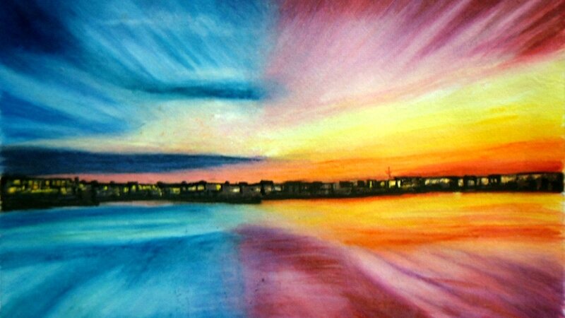 Divine Painting, Original Water Color Painting, 100% handcrafted