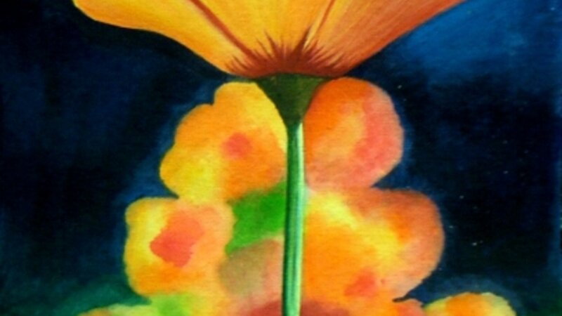 Flower Painting, 100% handcrafted, Original concept