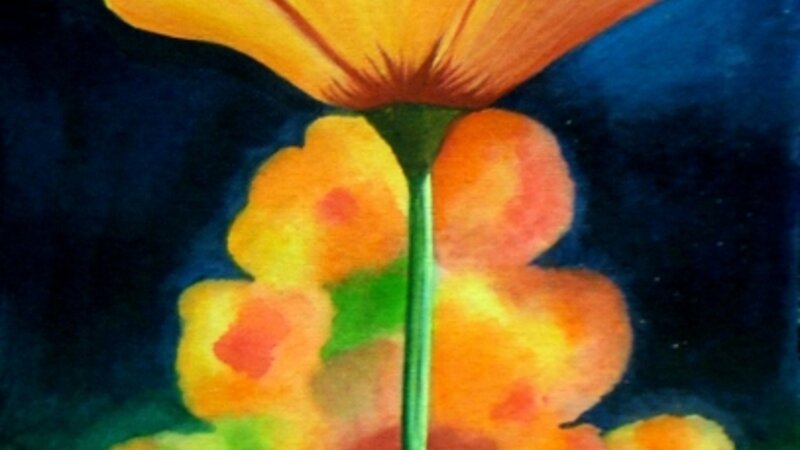 Flower Painting, 100% handcrafted, Original concept