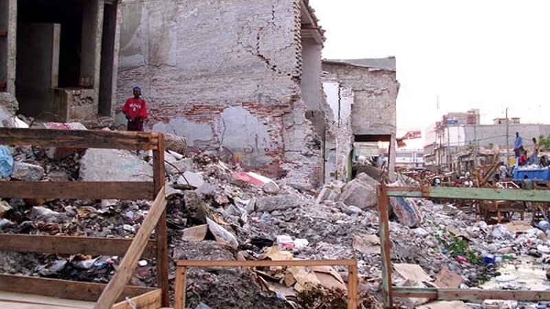 "Boy atop the rubble", 2010