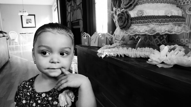 child, blackandwhite, cute, curious, girl