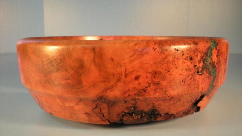 Cherry Burl with turquoise