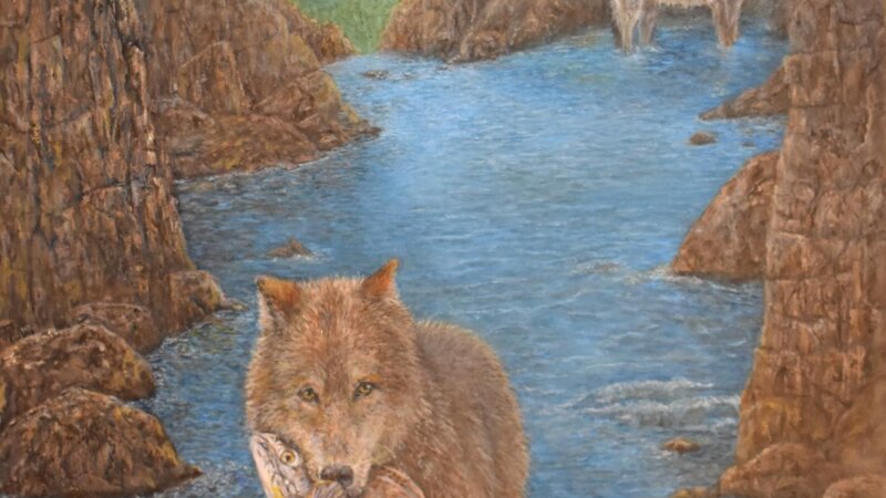 Oil painting on gallery wrap canvas.  24" W x 30" H x 1.5" W