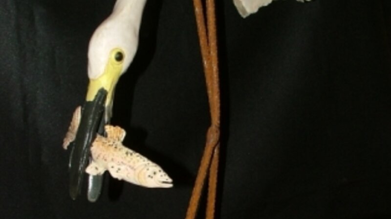 Snowy Egret with Trout