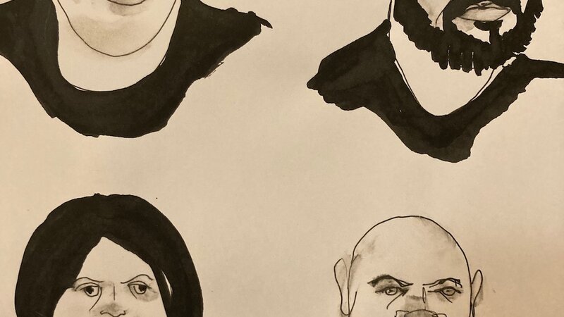 Ink Drawing, October, 2024