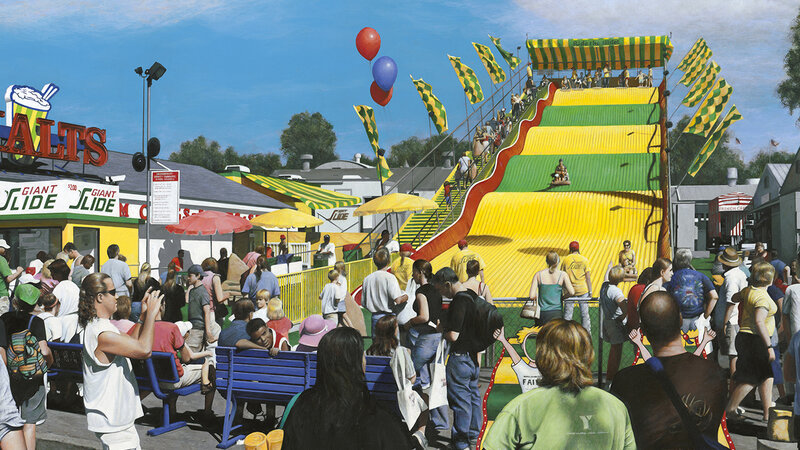 Photo of painting "Giant Slide" by David Holmes
