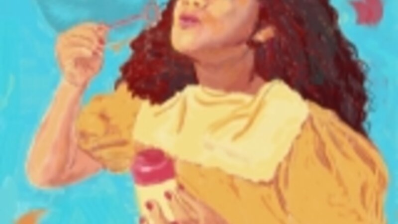Girl Blowing Bubble