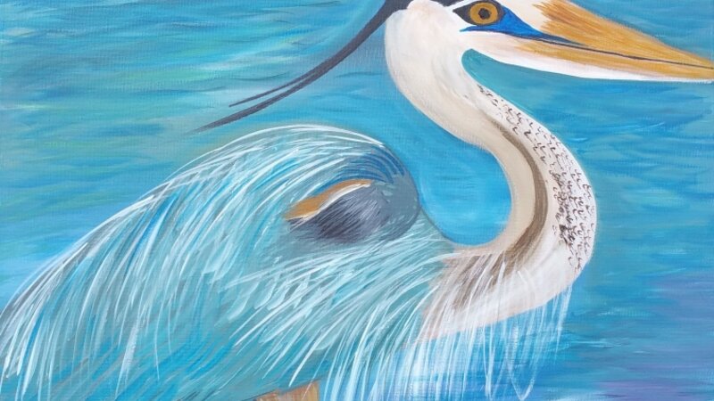 birds, blue heron, spirit, by Dawn Cooper, moonscribe