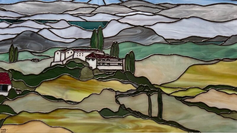 Stained Glass titled The Vineyard