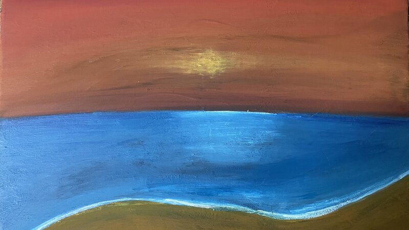 sunrise from the beach 