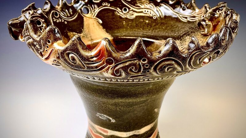 Joman style Shino Vase