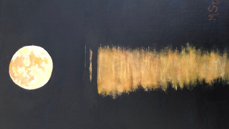Moon over water