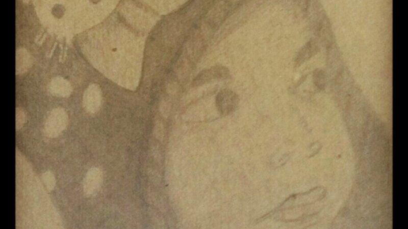 1st attempted #2 pencil sketch of an actual person; my niece Josslin