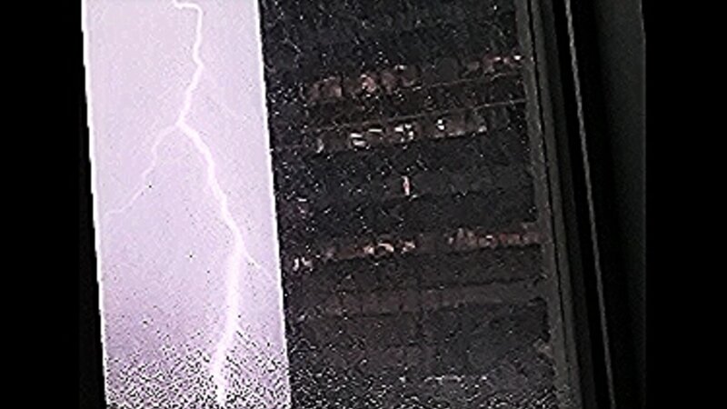Lighting, building, storm, window