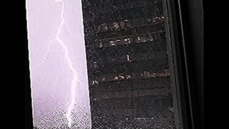 Lighting, building, storm, window