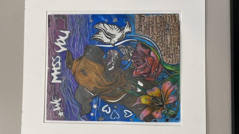 Dogs have a way of finding the people who need them and filling an emptiness we didn’t ever know we had. We love you Brandy 