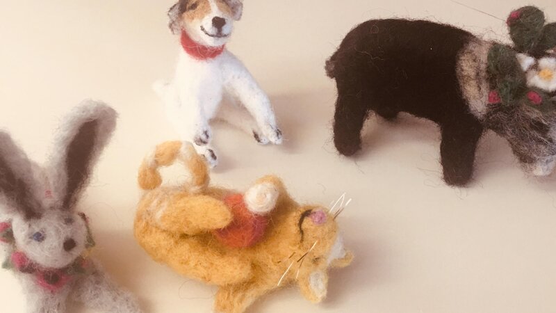Needle Felted Sculptures