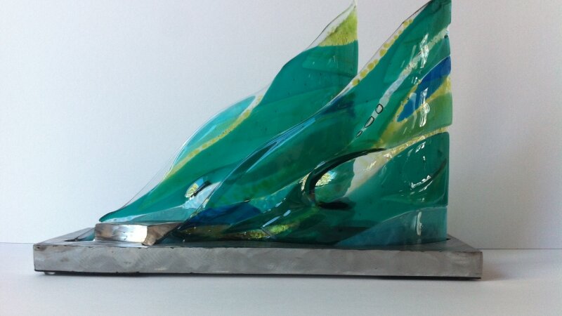 glass steel sculpture FireForge 