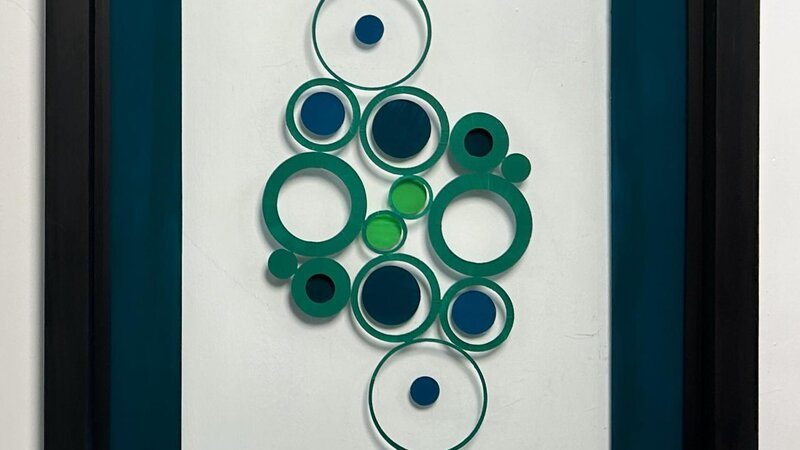 Abstract green circles