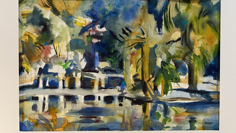 Agua Caliente, Watercolor