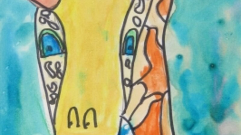 "Collage Giraffe"