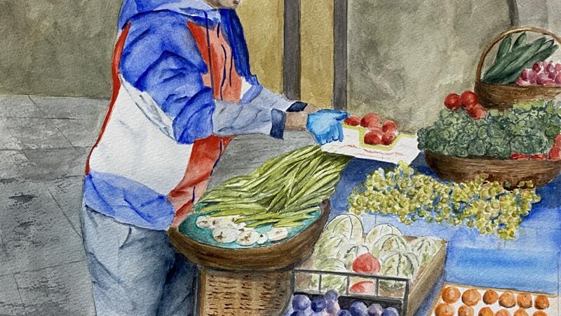 Setting Up For the Day in Florence, Italy