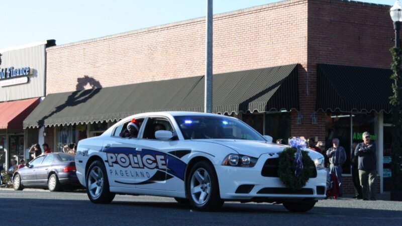Christmas parade Police 