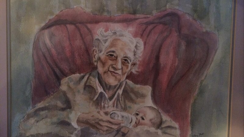 Lillian (age 92) Holding her Great-granddaughter