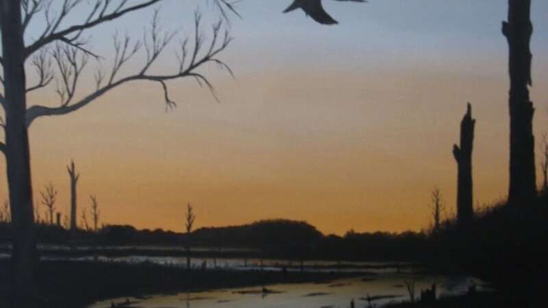 Moore's Beach Road At Dusk