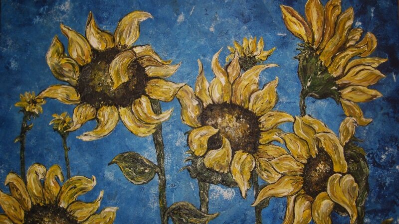 "A Field of Sunflowers"