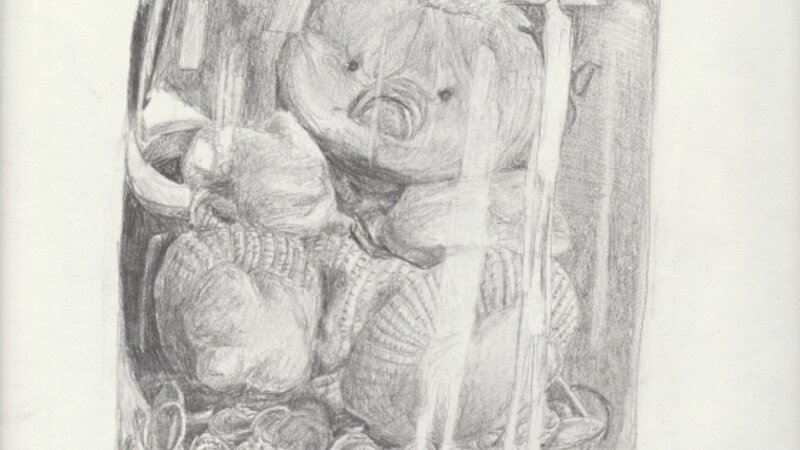 Ducky Duck Study in a Money Jar