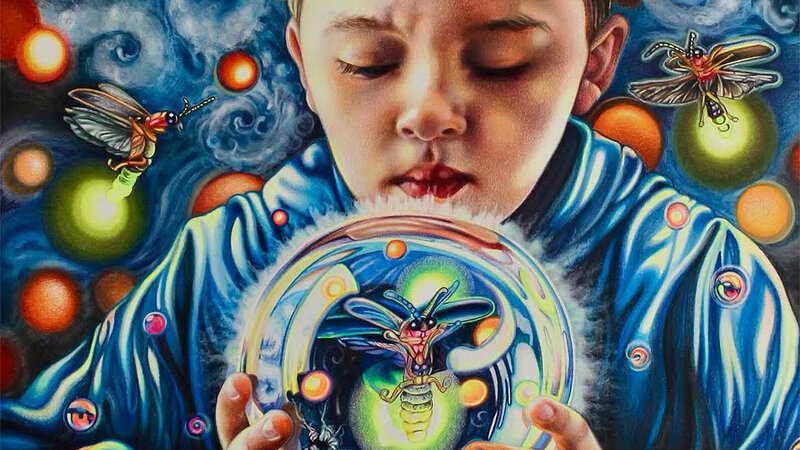 A Bright Future Lies Ahead, 19 x 22," colored pencil