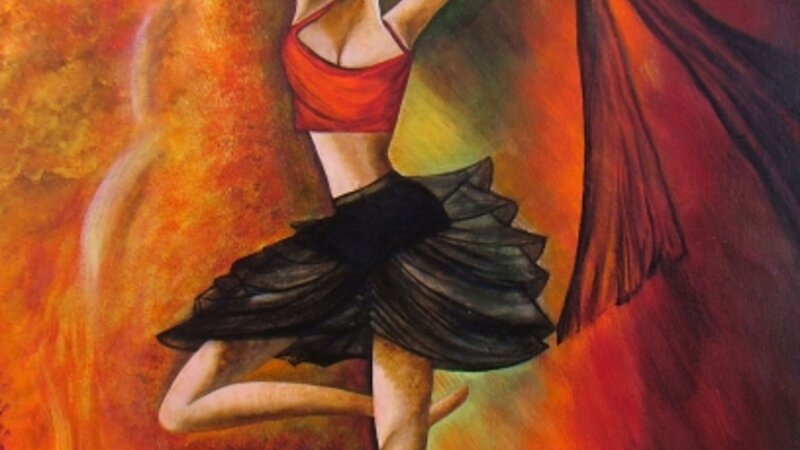 Dance Painting, Fantastic Painting, Girl Painting,