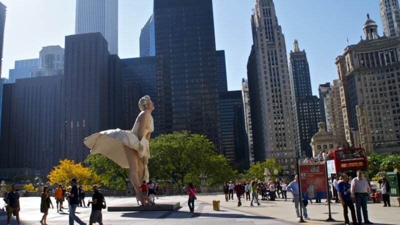 Marvelous Marilyn on Michigan Avenue